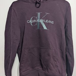 Calvin Klein Jeans Men's Dark Purple Hoodie
